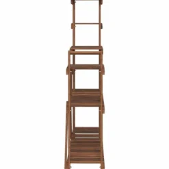The Living Store Växtställ 110x25x111 cm massivt granträ - Växtställ