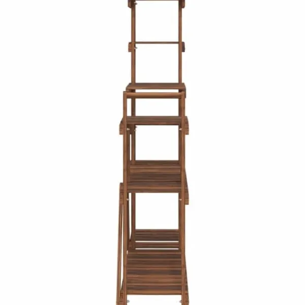 The Living Store Växtställ 110x25x111 cm massivt granträ - Växtställ
