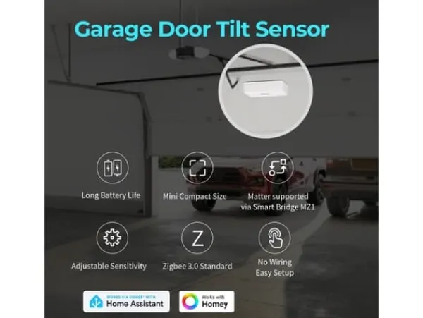 THIRDREALITY Garage Door Tilt Sensor Sensorer Till Säkerhetssystem