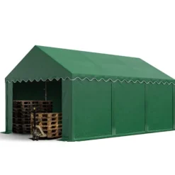 Discount TOOLPORT Lagertält 3x6 m förrådstält PVC 700 N mörkgrön vattentät Tält & Lusthus