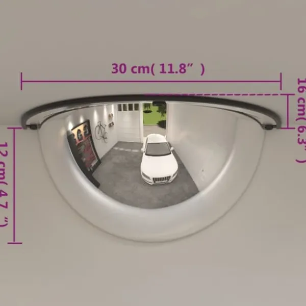 Clearance Trafikspeglar kupol 2 st Ø30 cm 180° akryl - Trafikspegel - Trafikspeglar - Home & Living Säkerhetsspeglar