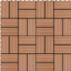 vidaXL Trall 22 st 30x30 cm 2 kvm WPC brun