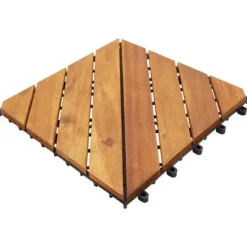 Clearance Trall 10 st 30x30 cm massivt akaciaträ - Trall - Balkongtrall - Home & Living Trädgårdsprydnader