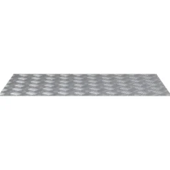 vidaXL Trappsteg Rektangulär 2 pcs Silver 90 x 50 cm Aluminium