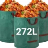 Trädgårdsavfallspåsar - Ej specificerat - 272L - Rivsäker - Vattenavvisande - 4 handtag