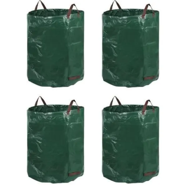 Sale Trädgårdsavfallspåsar - miniClove - LIK5918 - 4x 272L - Grön och svart - Polyeten Trädgårdskorgar