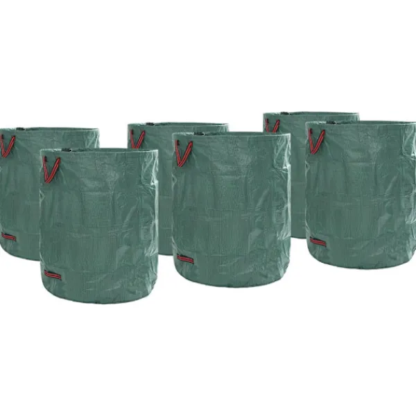 vidaXL Trädgårdsavfallspåsar 12 pcs Grön 79 x 79 x 99,5 cm