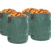Outlet Trädgårdsavfallspåsar 4 pcs Grön 79 x 79 x 99,5 cm Polypropylen Trädgårdskorgar