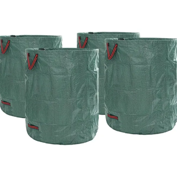 Outlet Trädgårdsavfallspåsar 4 pcs Grön 79 x 79 x 99,5 cm Polypropylen Trädgårdskorgar