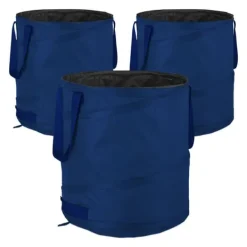 Discount Trädgårdsavfallspåse set, 47x46 cm, Blå Trädgårdskorgar
