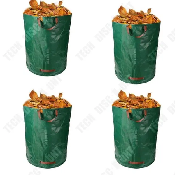 Sale Trädgårdsavfallssäck - TD® - 4 stycken - 272L - Rivtålig - Grön Trädgårdskorgar