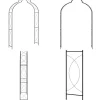 Clearance Trädgårdsbåge 150x34x240 cm järn - Trädgårdsbåge - Rosenbåge - Home & Living Krukor & Växtbehållare