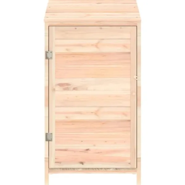 Online Trädgårdsbod i massivt granträ för förvaring av trädgårdsredskap | Storlek: 55x52x112 cm Skjul, Garage & Carports