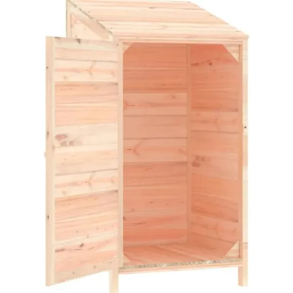 Online Trädgårdsbod i massivt granträ för förvaring av trädgårdsredskap | Storlek: 55x52x112 cm Skjul, Garage & Carports