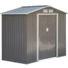 Clearance Trädgårdsbod, 213x130x185 cm, Grön Skjul, Garage & Carports