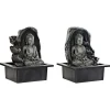 Trädgårdsfontän - Buda - Harts - Orientalisk - Vit - 21 x 17,5 x 25 cm (2 enheter)