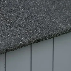 Online Trädgårdsförråd, Trä, 129x51,5x180 cm, Grå och Svart Skjul, Garage & Carports