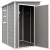 Discount Trädgårdsförråd, 122x149x192/177 cm, Grå Skjul, Garage & Carports