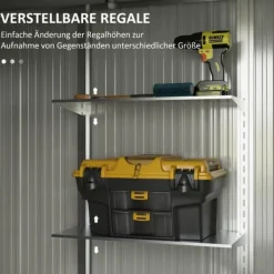 Best Trädgårdsförråd, 238x132x198,5 cm, Mörkgrå Skjul, Garage & Carports