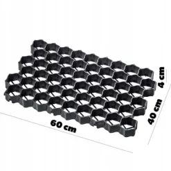 Sale Trädgårdsgrill, LDPE-polyeten, 60x40x4 cm, Lastkapacitet 1000 ton/m², Hög flexibilitet, Väderbeständig Trädgårdsprydnader