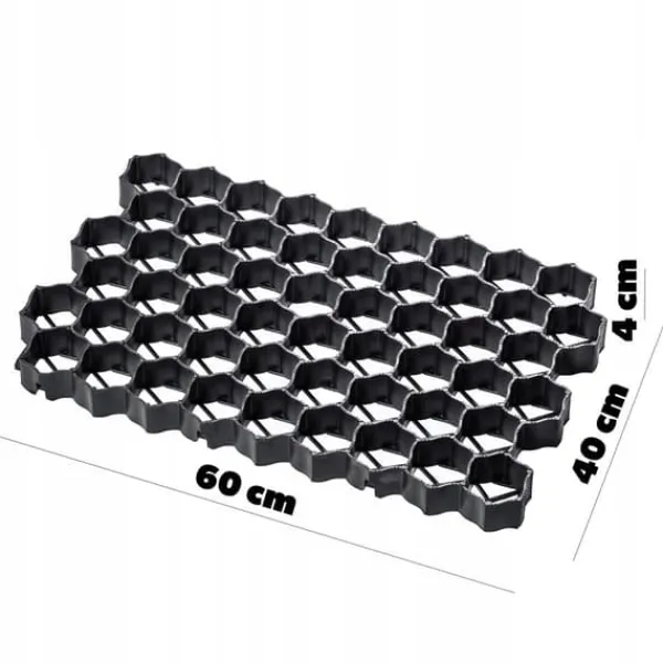 Sale Trädgårdsgrill, LDPE-polyeten, 60x40x4 cm, Lastkapacitet 1000 ton/m², Hög flexibilitet, Väderbeständig Trädgårdsprydnader
