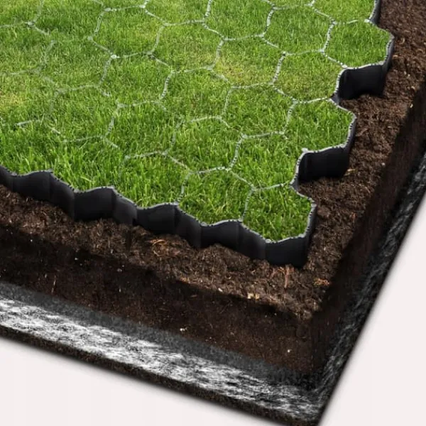 Sale Trädgårdsgrill, LDPE-polyeten, 60x40x4 cm, Lastkapacitet 1000 ton/m², Hög flexibilitet, Väderbeständig Trädgårdsprydnader