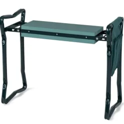 Hot Trädgårdsknekt och sittplats, 60×28×49 cm, Grön Stöd Med Hjul, Säten & Knäskydd För Trädgårdsskötsel