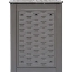 vidaXL Trädgårdskompost 2 st brun 60x60x83 cm 600 L plastrotting