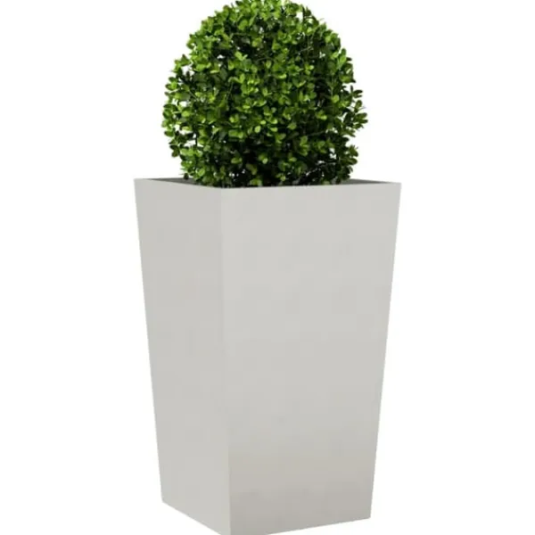 Trädgårdskrukor 2-pack i rostfritt stål | Storlek: 45x45x75 cm | Färg: Silver