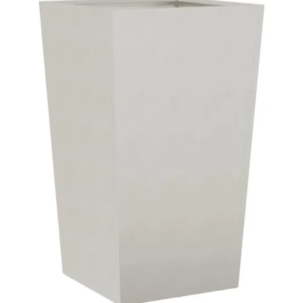 Trädgårdskrukor 2-pack i rostfritt stål | Storlek: 45x45x75 cm | Färg: Silver