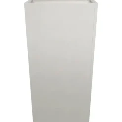 Trädgårdskrukor 2-pack i rostfritt stål | Storlek: 45x45x75 cm | Färg: Silver