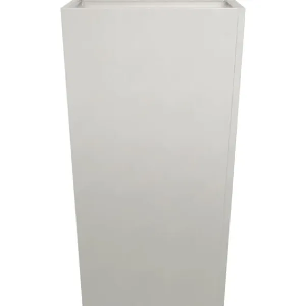 Trädgårdskrukor 2-pack i rostfritt stål | Storlek: 45x45x75 cm | Färg: Silver