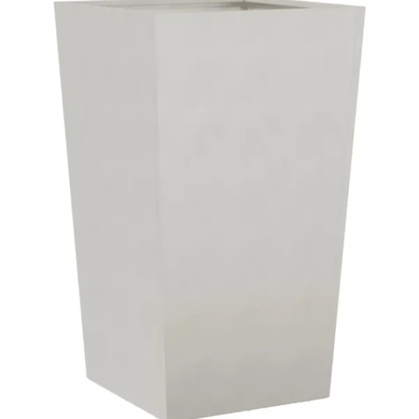 Trädgårdskrukor 2-pack i rostfritt stål | Storlek: 45x45x75 cm | Färg: Silver