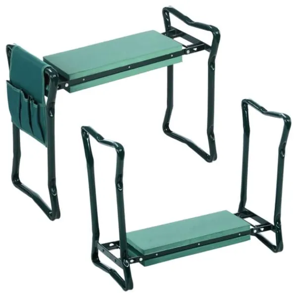 Viking Choice Trädgårdspall - hopfällbar pall - 59x27,5x49 cm - upp till 150kg