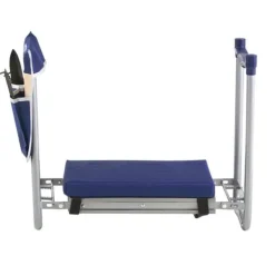 Trädgårdspall för Knäböj och Sittdyna, 28cm Bred Dyna, Hopfällbar 160kg, Halkfri Design