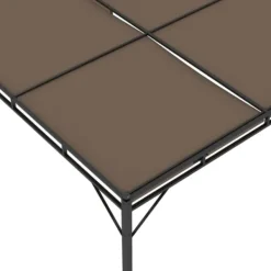 Trädgårdspaviljong med draperier 4x3x2,25 m taupe - Solskydd - Sol Skydd - Home & Living