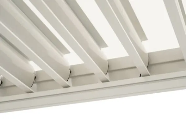 Best Trädgårdspergola 3x4 m med JUSTERBART ALUMINIUMTAK, vit, för TERRASS, stark Valvbågar, Spaljéer, Bersåer & Pergolor