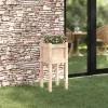 Clearance Trädgårdsplanterare Natur 31 x 31 x 70 cm Massiv furu Planteringsbänkar