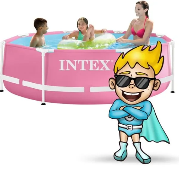Discount Trädgårdspoolram 244 x 76 cm INTEX 28290 Pooler