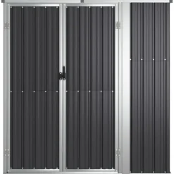 Online Trädgårdsskjul antracit 161x89x161 cm galvaniserat stål Skjul, Garage & Carports