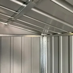 Best Trädgårdsskjul av galvaniserat stål - Utomhusförvaring | Färg: Ljusbrun | Storlek: 191x130x198 cm Skjul, Garage & Carports