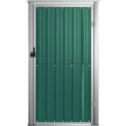 Trädgårdsskjul grön 88x89x161 cm galvaniserat stål - Redskapsbod - Redskapsbodar - Home & Living