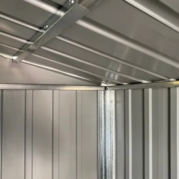 Discount Trädgårdsskjul i galvaniserat stål - Förvaringslösning | Färg: Brun | Storlek: 191x725x198 cm Skjul, Garage & Carports