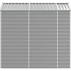 Discount Trädgårdsskjul i galvaniserat stål - Förvaringslösning | Färg: Ljusgrå | Storlek: 191x215x198 cm Skjul, Garage & Carports