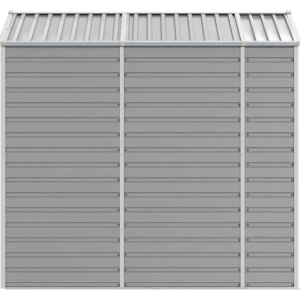 Discount Trädgårdsskjul i galvaniserat stål - Förvaringslösning | Färg: Ljusgrå | Storlek: 191x215x198 cm Skjul, Garage & Carports