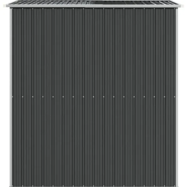 Trädgårdsskjul i galvaniserat stål - Utomhusförvaring | Färg: Antracit | Storlek: 192x191x223 cm