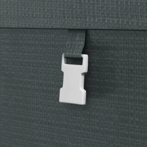 Discount Trädgårdsskjul/lagertält, robust och vädertåligt, stålram, 1,2×1,8×1,6 m, mörkgrå Skjul, Garage & Carports