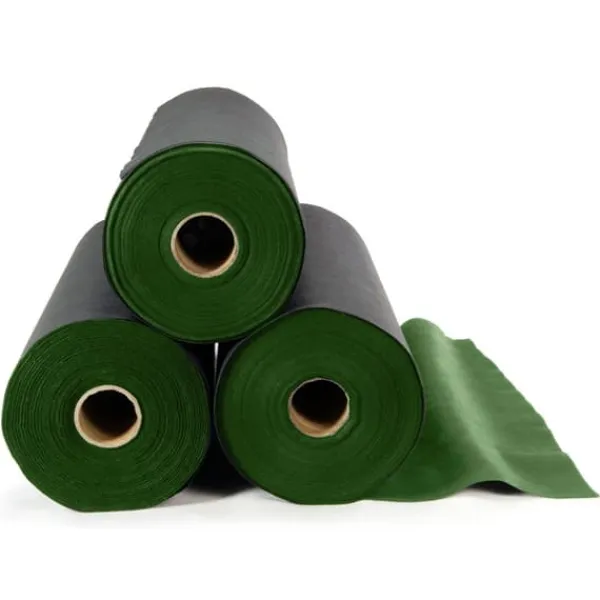 Outlet Trädgårdstextil 1,6 m x 50 m 90 g/m2 + 100 Plonos-nålar - svart och grön Markduk & Fiberduk