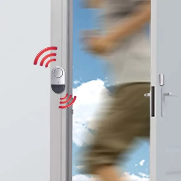 Trådlös Magnetisk Dörr- och Fönsterlarmsensor - Förbättrad Hemsäkerhet