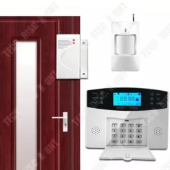 Trådlöst inbrottslarmssystem - TECH DISCOUNT - GSM - 9V strömförsörjning - Rörelsedetektor